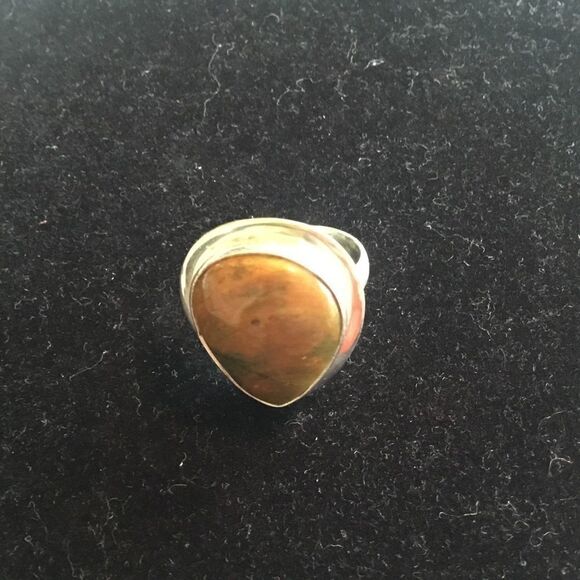 NWOT. Sterling Silver Ocean Jasper Ring - Picture 5 of 13